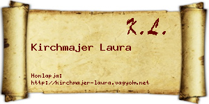 Kirchmajer Laura névjegykártya